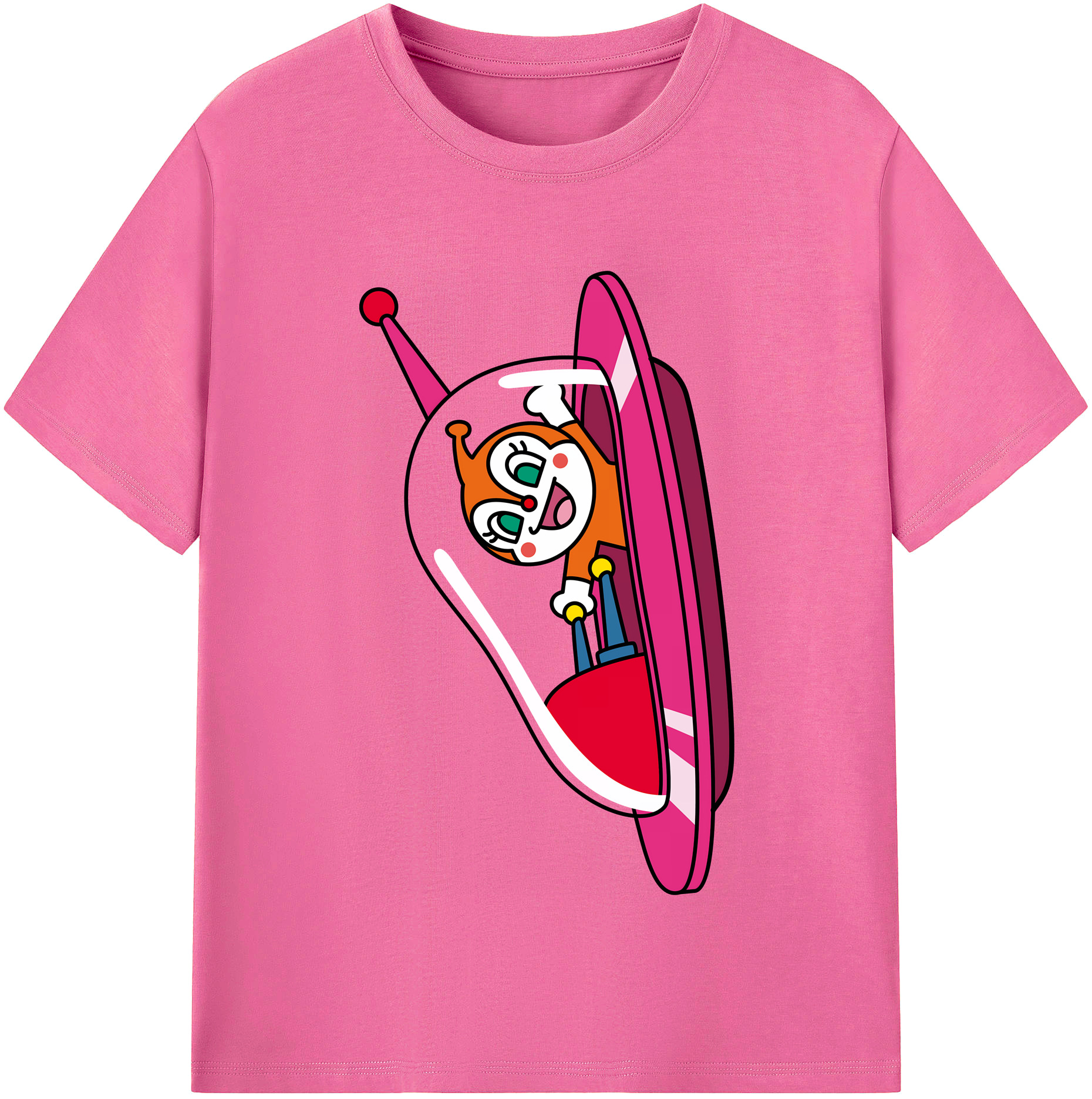 （画像用） アンパンマン Anpanman レディースカジュアルプリントTシャツ（綿100％）